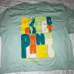“Protect our planet” crop tee